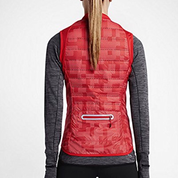 Nike Jackets & Coats | Nike Red Performance Running Vest | Poshmark